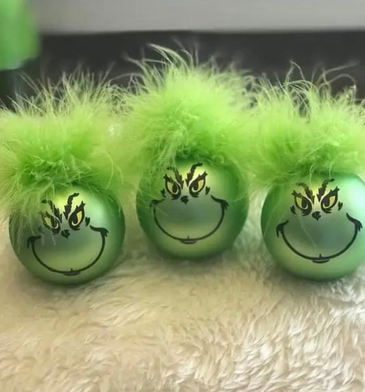 Grinch ornaments (set of 3)